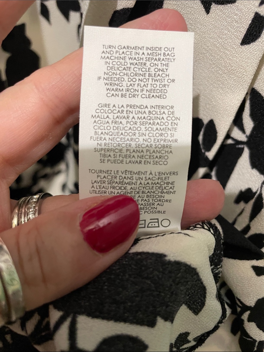 CAbi Black & White Graphic Print Top - Picture 9 of 16
